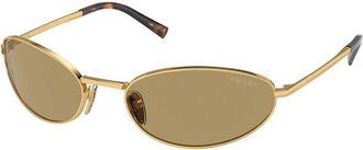 Prada PR A59S 5AK70G Womens Sunglasses Gold Size 59