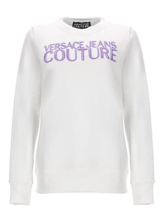 Versace Jeans Couture Lavender Lettering Cotton Sweatshirt