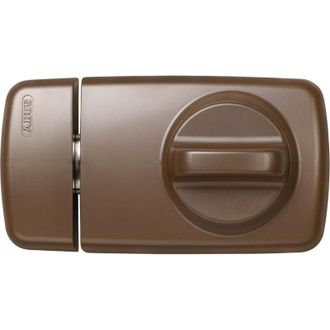 ABUS Cerrojo De Puerta Adicional Con Bot&oacute;n Rotativo Marr&oacute;n 532689 7010 B