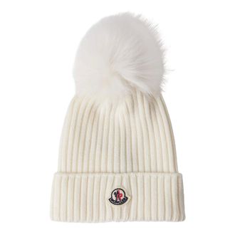 Moncler Beanies - unisex - Accessoires - Wit - Maat: M