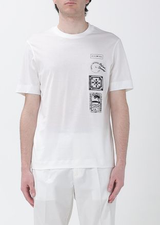 Emporio Armani T-shirt in cotone con logo Emporio Armani