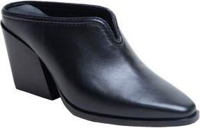 Linea Paolo Shelleyx Mule in Black Leather at Nordstrom Rack, Size 6.5