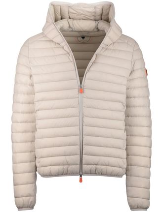 Save The Duck Creme zomerjas Save the Duck gewatteerd nylon capuchon