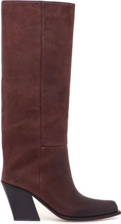 Vic Mati&eacute; High Boots - Dames - Cowboylaarzen - Bruin - 38 EU - Leer - Schoenen