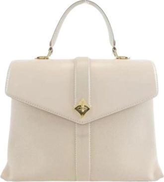 Louis Vuitton Pre-owned Vintage Leren Handtas - Dames - Vintage Handtas - Beige - ONE Size - Leer - Vintage