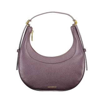 Coccinelle Shoulder Bags, female, Purple, Size: ONE SIZE Purple Leather Women Handbag
