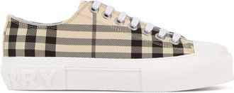 Burberry Beige Checks Sneakers