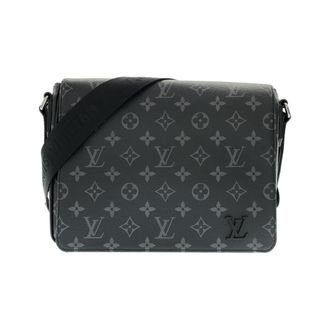 Louis Vuitton Black Coated Canvas Shoulder Bag (Pre-Owned)