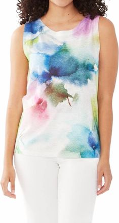 FDJ Sleeveless Top In Watercolor