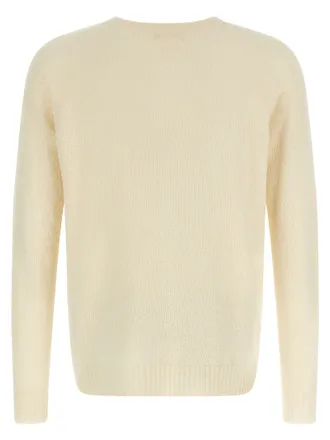 Maryya Spongy Cotton Blend Sweater - Cream