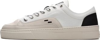 Filling Pieces Riviera Low Witte Sneakers Zomerstijl - Heren - Sneakers - Wit - 43 EU - Katoen - Schoenen