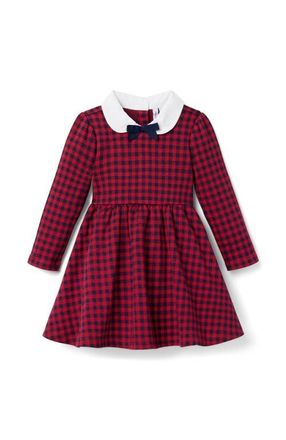 Janie and Jack Gingham Jacquard Dress in Red at Nordstrom, Size 18-24M