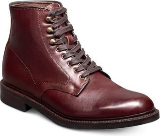 Allen Edmonds Higgins Mill Plain Toe Boot in Burgundy/Burgundy at Nordstrom, Size 11.5
