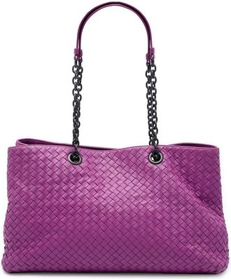 Bottega Veneta Pre-owned Bottega Veneta Large Nappa Intrecciato Double Chain Tote Ladies YPDG0B7YADFRXJV7