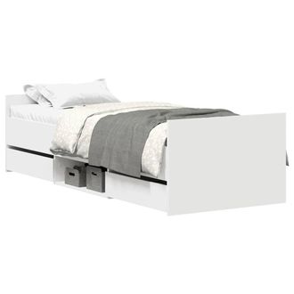 Berkfield Home Bed Frame with Headboard & Footboard White 90x190 cm Single