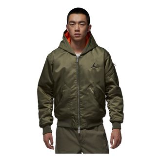 Nike Jordan Air Jordan Renegade Flight Therma-Fit Hooded Jacket Medium Olive Starfish HV0541-222