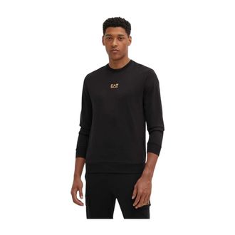 Emporio Armani Emporio Armani Ea7, Hoodies & sweatvesten, Heren, Zwart, M, Katoen, 8Npm 30 Sweatshirt