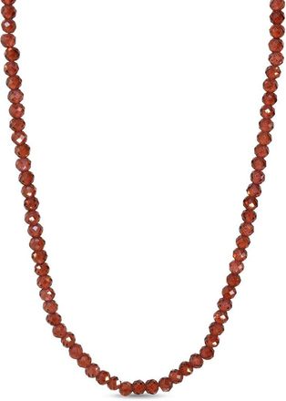 Jewelmak 14K Garnet Necklace