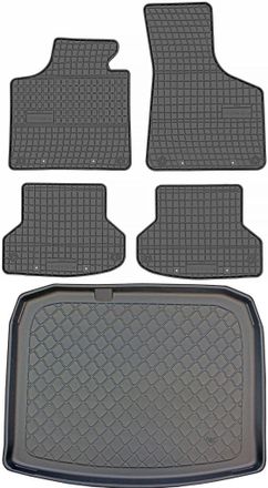 OEM Juego De Alfombrillas De Goma Para Coche Y Maletero Para Audi A3 Ii 8p Sportback (09.2004-01.2013)