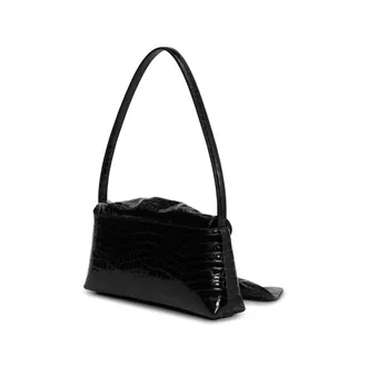 Rotate Croco Shoulder Bag - Black