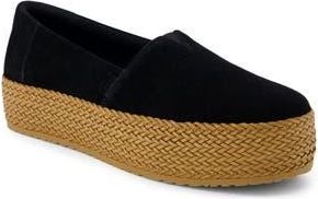 Toms Valencia Platform Espadrille in Black at Nordstrom Rack, Size 6.5