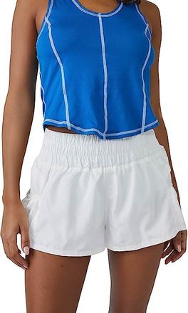 Free People Movement Get Your Flirt On Shorts Womens Shorts White : MD (Womens 8-10), Jersey/Polyester