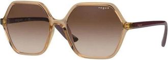 Vogue Eyewear Vo 5361S Zonnebril - Dames - Zonnebrillen - Bruin - 55 MM - Nylon - Accessoires