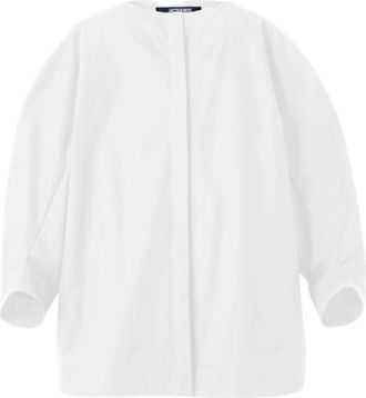 Jacquemus Pittore Shirt - Dames - Overhemden - Wit - S - Katoen - Overhemden