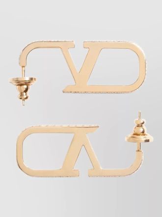 Valentino Garavani vlogo signature crystal logo earrings pair