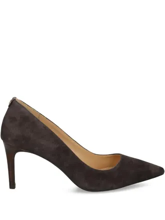 Michael Kors 80mm pointed-toe suede pumps - Brown