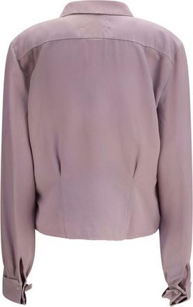 Maison Margiela Womens Purple Silk Shirt