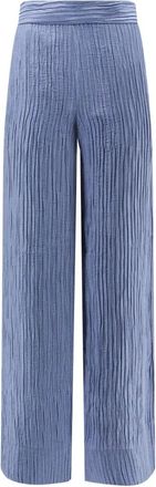 Joseph Wijde broek - Dames - Wijde Broeken - Blauw - 2XS - Broeken