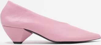 Bimba & Lola Leather Mid-Heel Shoe. in Light Pink at Nordstrom, Size 39