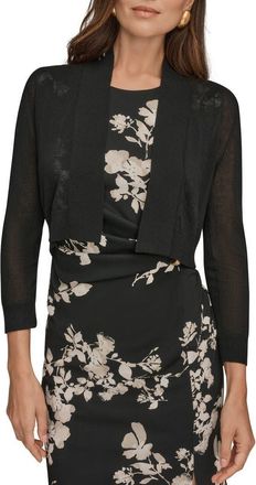 DKNY Open Shrug Cardigan in Black at Nordstrom, Size X-Large