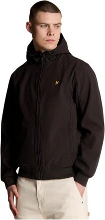 Lyle & Scott Mesh Back Softshell Jacket - Heren - Zomerjassen - Zwart - XL - Leer - Jassen