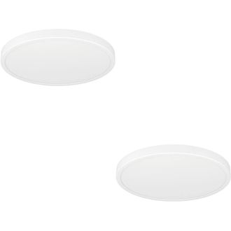 Loops 2 PACK Stylish Modern White Round LED Ceiling Light for Indoor Spaces