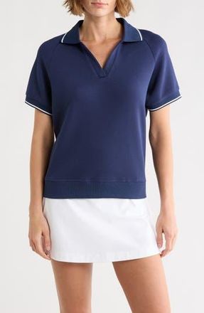 Yogalicious Luvie Pique Polo in Naval Blue at Nordstrom Rack, Size X-Small