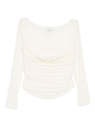 Reformation Julian knit top - women - Acrylic/Rayon/Spandex/Elastane - L - White