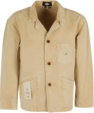 Dickies Stijlvolle Holton Jas voor Mannen - Heren - Zomerjassen - Beige - M - Katoen - Jassen