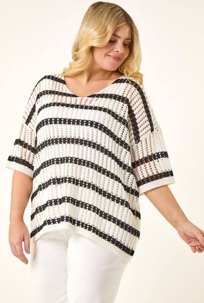 Roman Crochet Knitted Top