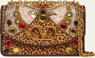 Valentino Garavani Butterfly Calf Hair Shoulder Bag