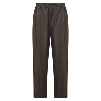 Loulou Studio Wide Trousers, female, Brown, Size: M Cove Wide Pant