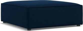 BLOOMINGLOFT Design Sitzpouf Jodie 102 x 80 cm - Samtbezug