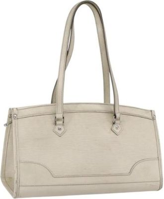 Louis Vuitton Pre-owned Vintage Handtas - Dames - Vintage Handtas - Wit - ONE Size - Leer - Vintage