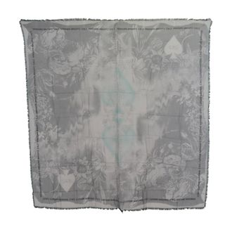 Costume National Pa&ntilde;uelo Cuadrado Estampado - Accessories - Mujer - Gris - ONE SIZE