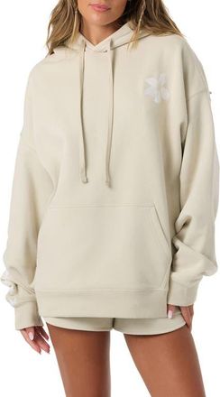 O'Neill Tropic Melt Oversize Cotton Blend Hoodie in Light Khaki at Nordstrom, Size Xx-Large