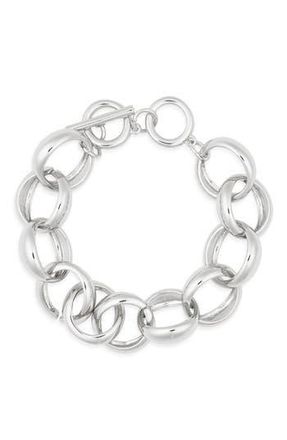 Leith Linked Line Bracelet in Silver at Nordstrom Rack