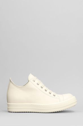 Rick Owens Sneakers Low sneaks in pelle beige