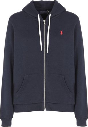 Polo Ralph Lauren Zip-Up Hoodie With Drawstring Hood And Kangaroo Pockets