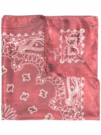 Golden Goose Golden Foulard aus Seide mit Paisley-Print